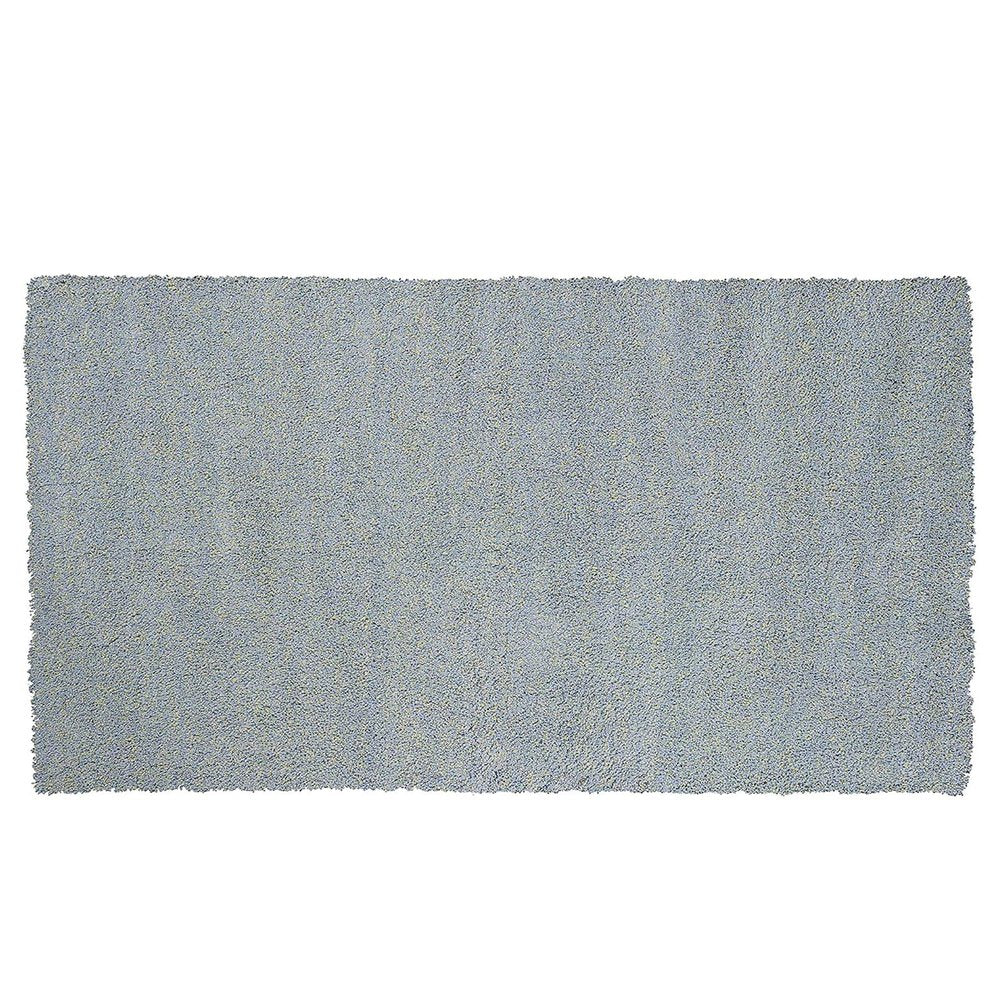 3' X 5' Blue Shag Hand Woven Area Rug