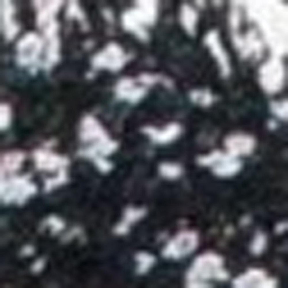 3' X 5' Black And White Shag Hand Woven Area Rug