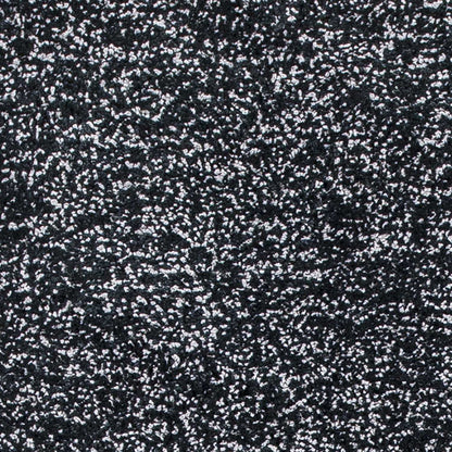 8' Black Heather Plain Runner Rug