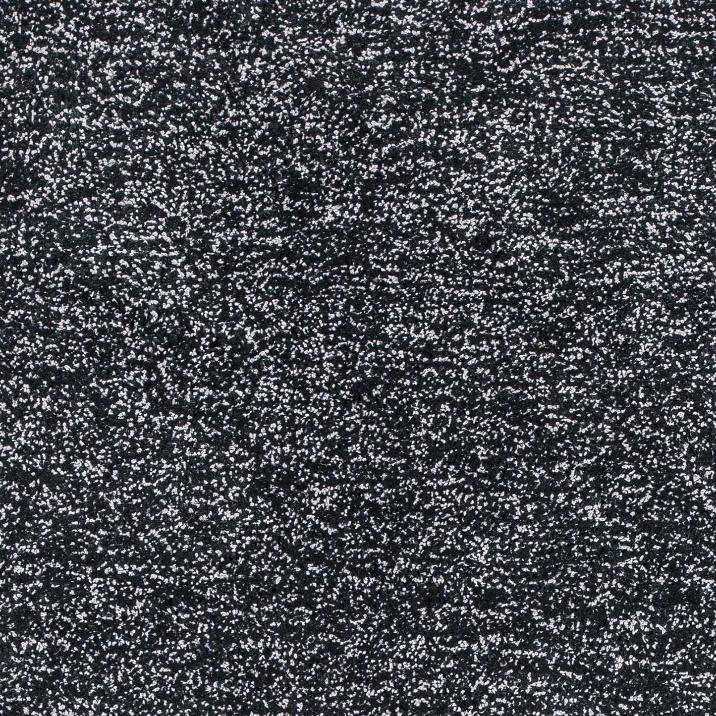 8' Black Heather Plain Runner Rug