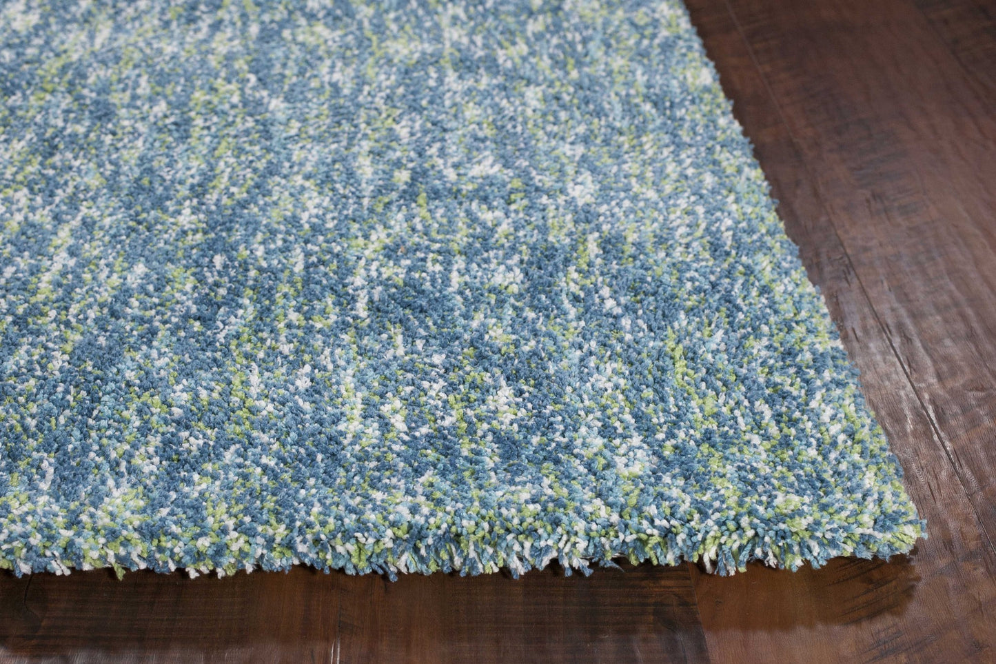 8' Seafoam Heather Indoor Shag Runner Rug