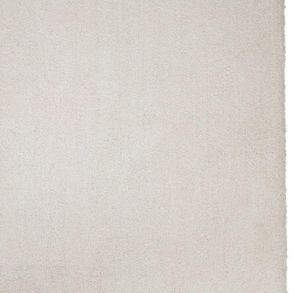 3' X 5' Ivory Shag Hand Woven Area Rug
