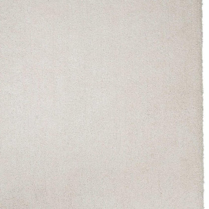 3' X 5' Ivory Shag Hand Woven Area Rug