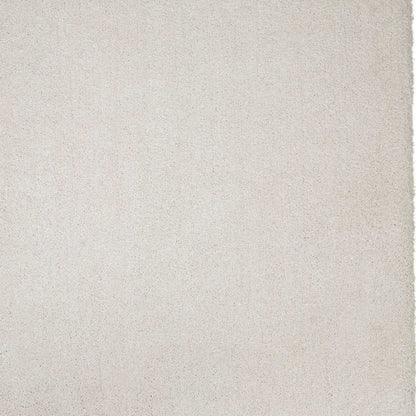 3' X 5' Ivory Shag Hand Woven Area Rug