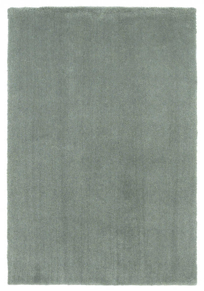 8' Slate Blue Indoor Shag Runner Rug