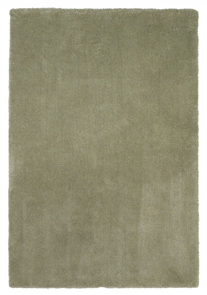 3' X 5' Sage Shag Hand Woven Area Rug