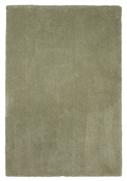 3' X 5' Sage Shag Hand Woven Area Rug