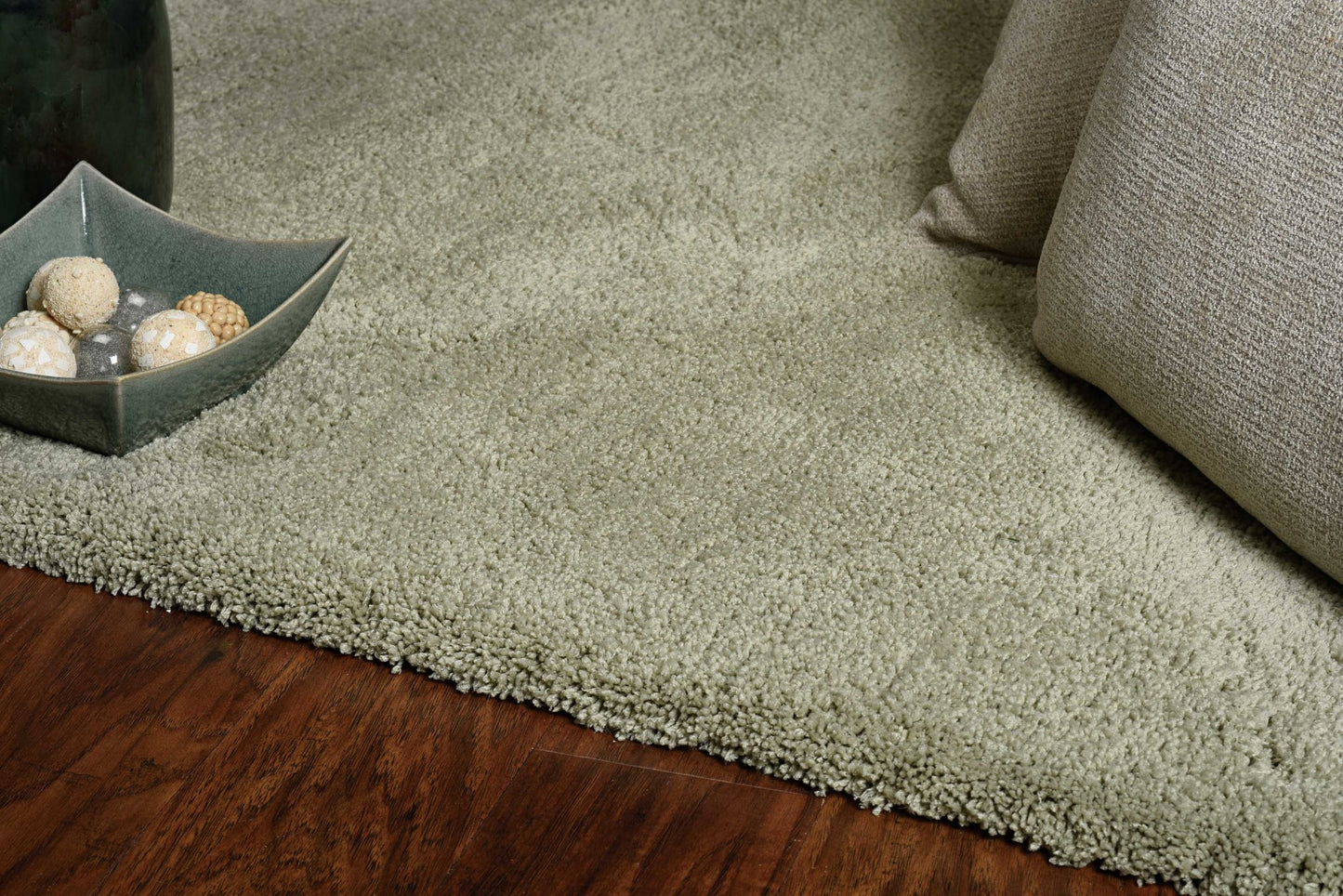 8' Runner Sage Green Hand Woven Runner Rug