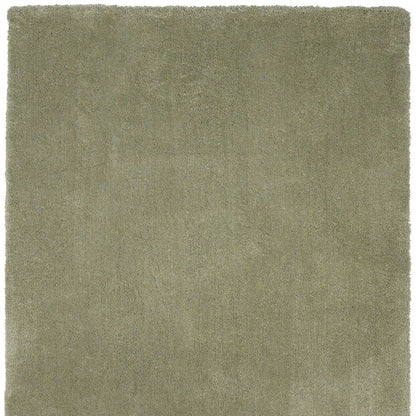 3' X 5' Sage Shag Hand Woven Area Rug