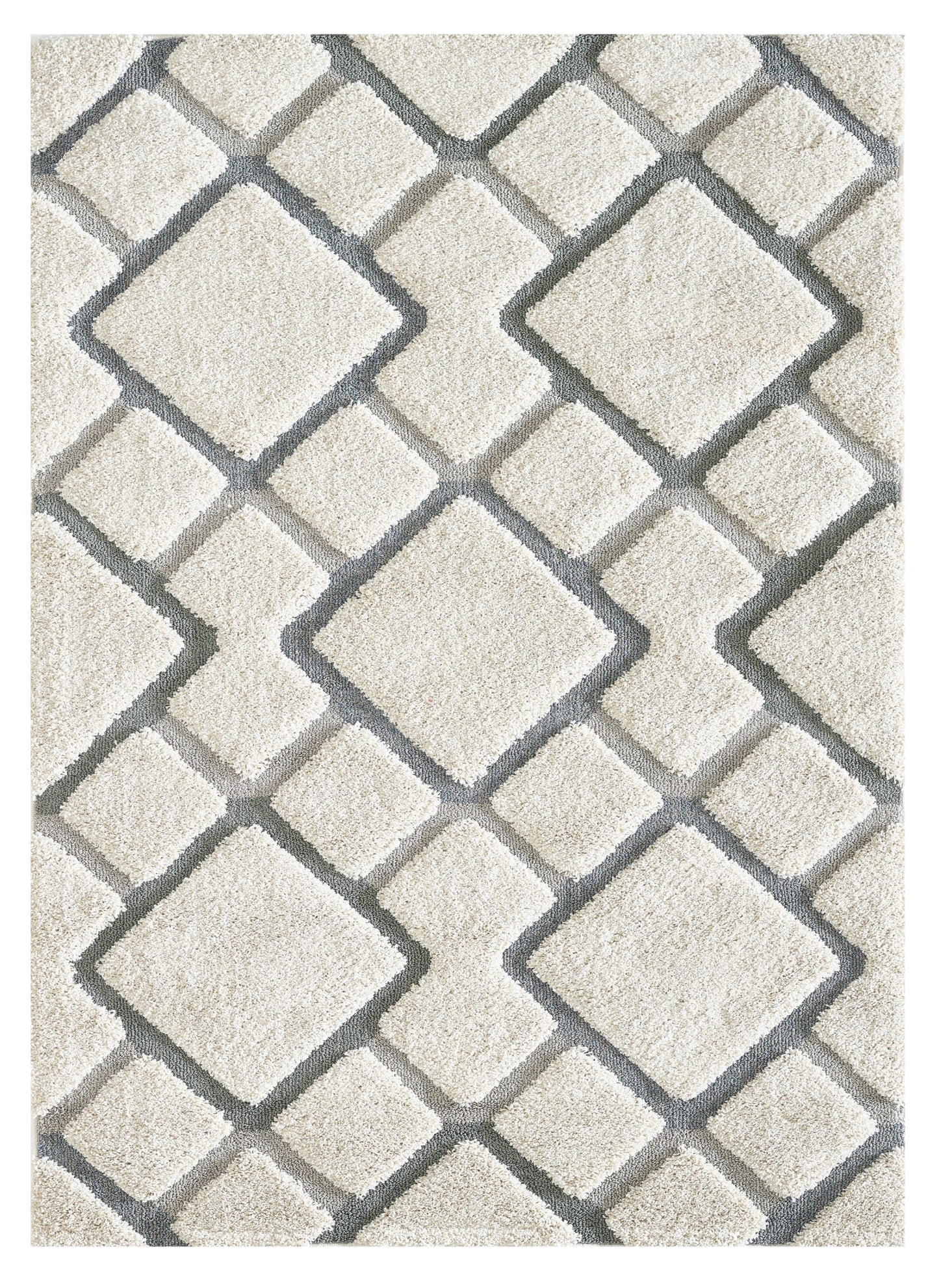 3' X 5' Natural Geometric Area Rug