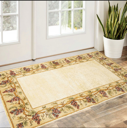 3' X 5' Ivory Wool Floral Hand Tufted Area Rug