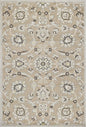 5' X 8' Gray And Ivory Floral Indoor Outdoor Area Rug