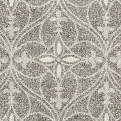 2' X 4' Gray Moroccan Indoor Outdoor Area Rug
