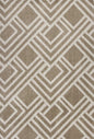 3' X 5' Beige Geometric Indoor Outdoor Area Rug