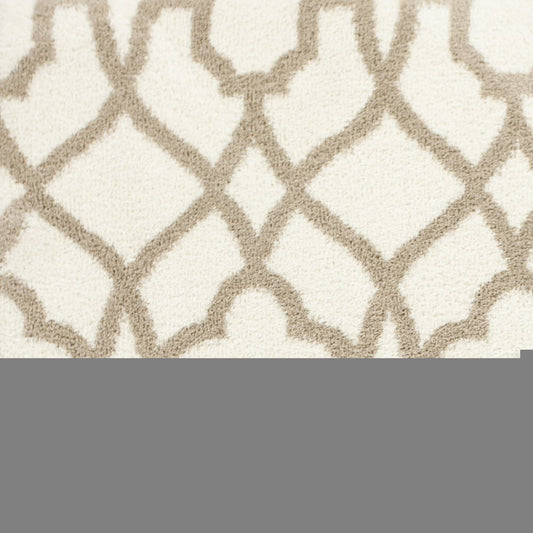 3' X 5' Beige and Ivory Area Rug