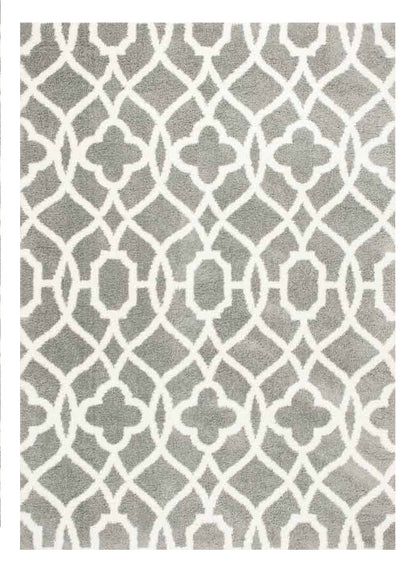 3' X 5' Grey Or Ivory Vintage Pattern Area Rug