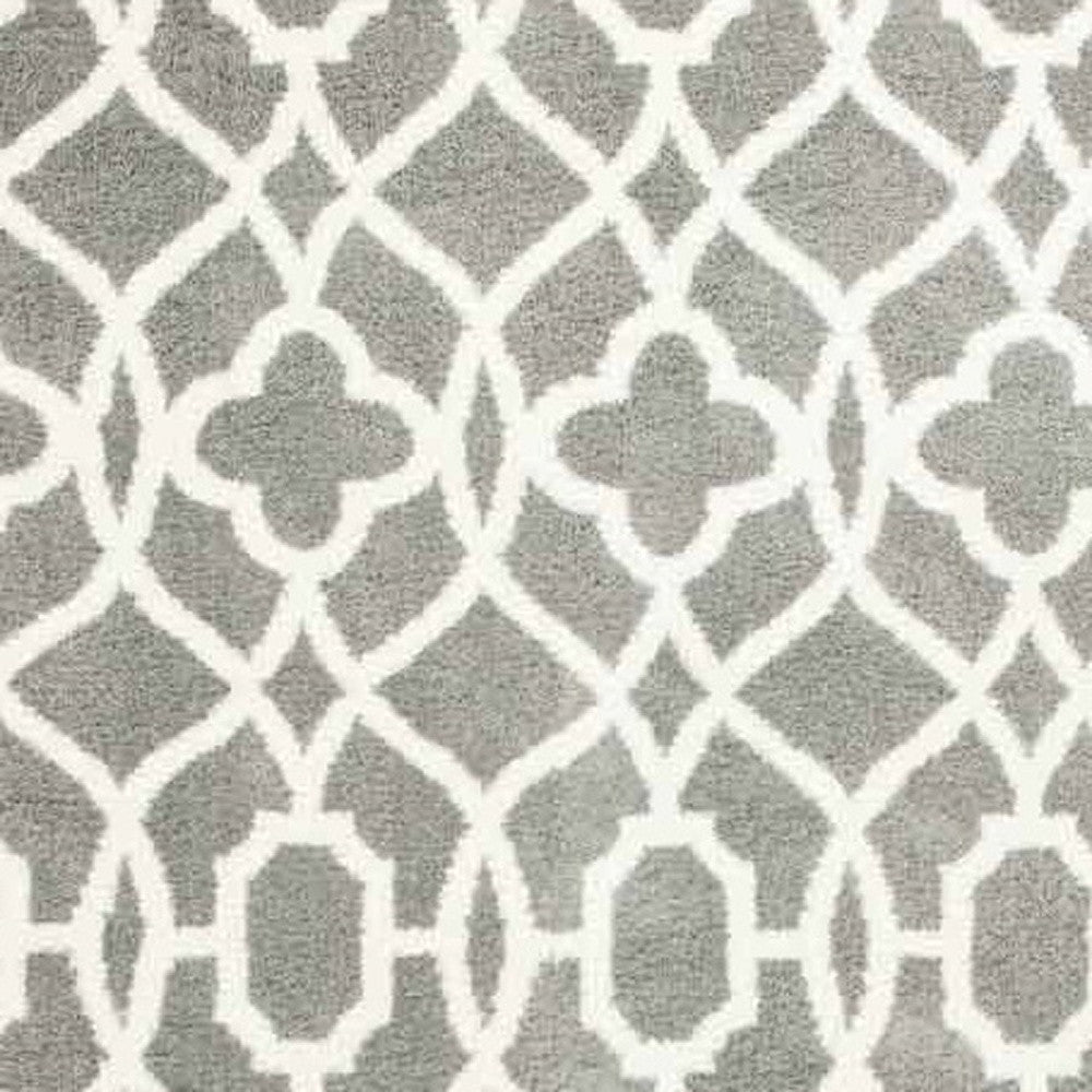 3' X 5' Grey Or Ivory Vintage Pattern Area Rug