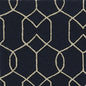 7' X 7' Navy Blue Hand Hooked Area Rug