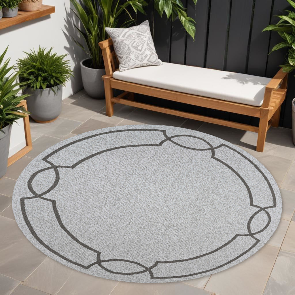 8' X 11' Ivory Indoor Outdoor Area Rug