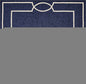 7' Blue And Ivory Square Geometric Handmade Indoor Outdoor Area Rug