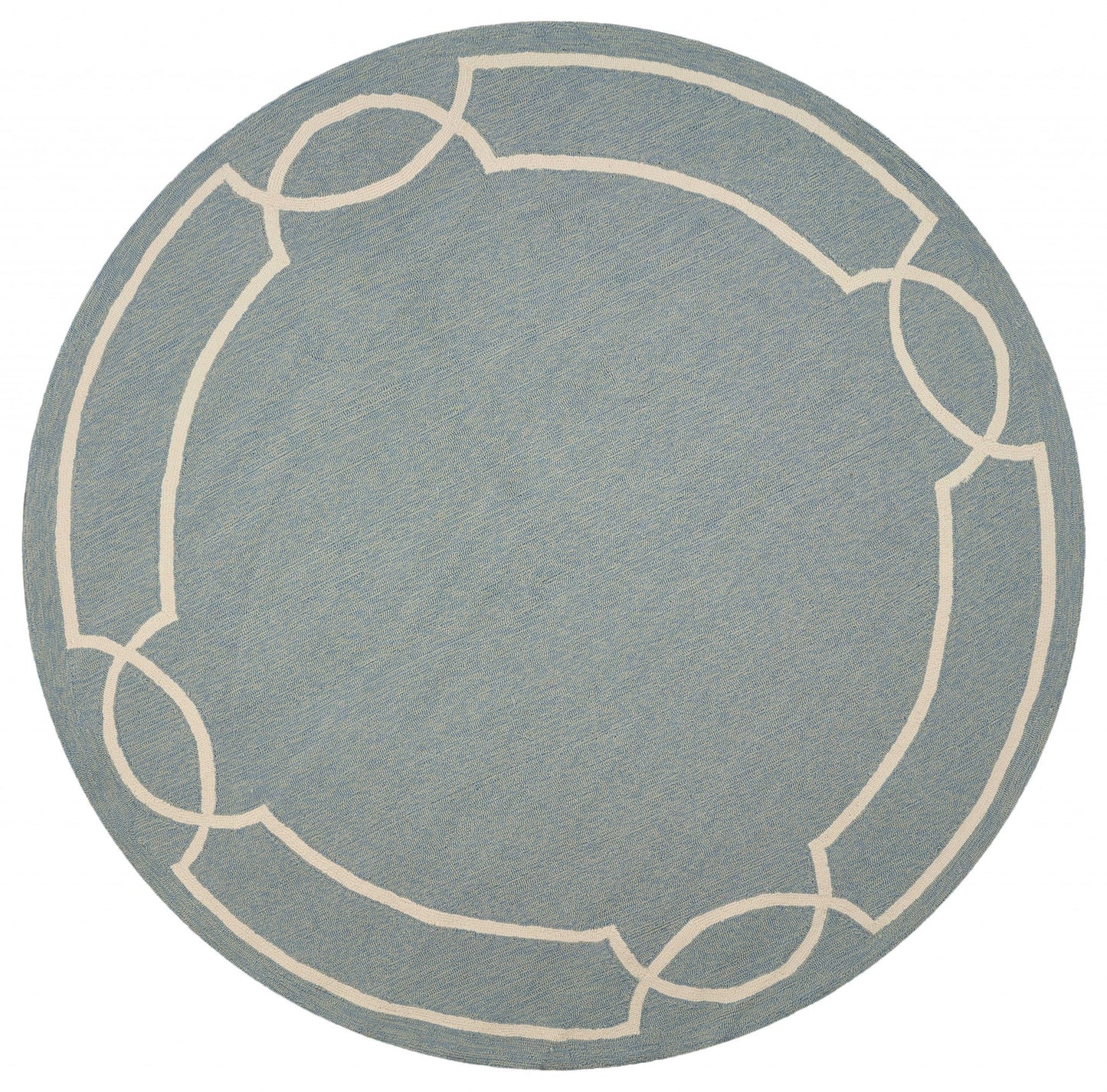 5' X 7' Gray And Ivory Handmade Indoor Outdoor Area Rug