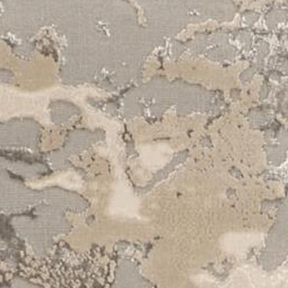 3' X 5' Sand Gray And Beige Abstract Area Rug