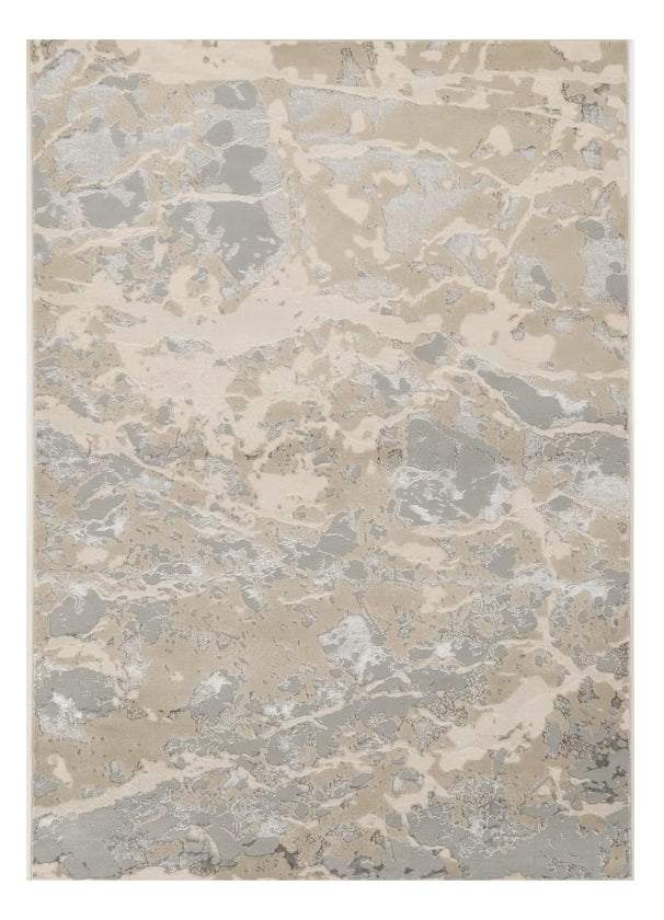 3' X 5' Sand Abstract Area Rug