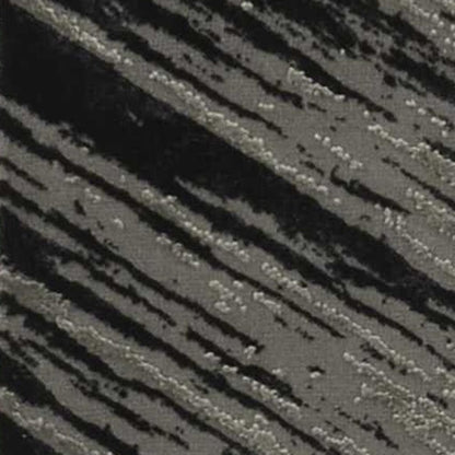 7' X 10' Silver And Gray Abstract Area Rug