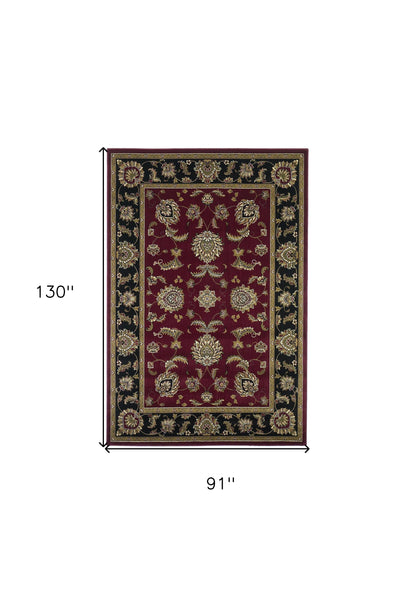 7' X 10'  Polypropylene Red Or  Black Area Rug