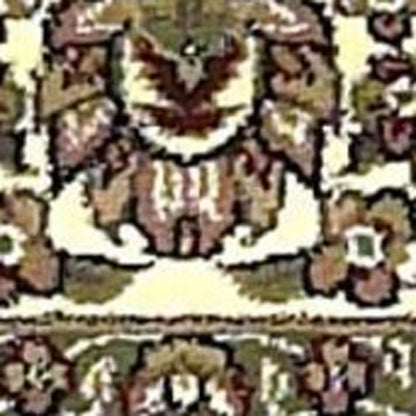 8' Beige And Ivory Floral Runner Rug