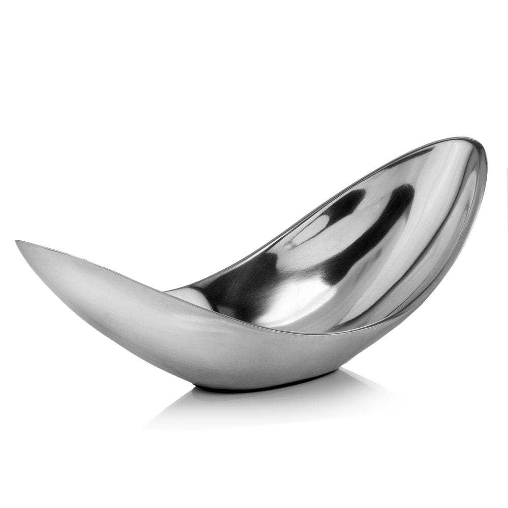 13" Aluminum Modern Twisted Centerpiece Bowl