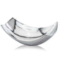 17" Silver Aluminum Scoop Centerpiece Bowl