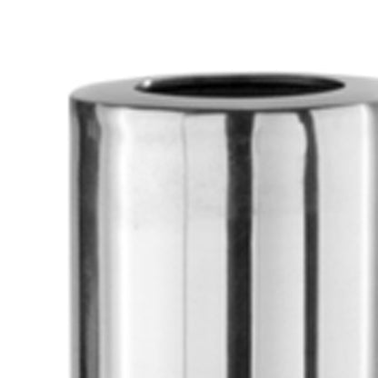 56" Silver Aluminum Cylinder Table Vase