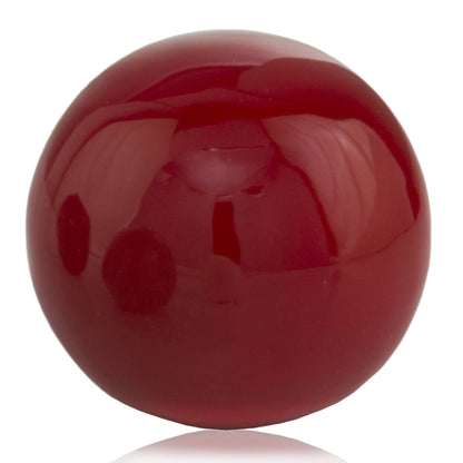 3" Red Aluminum Decorative Orb Tabletop Sculpture