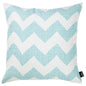 18" Aqua Chevron Throw Pillow Cover