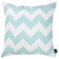 18" Aqua Fabric Throw Pillow Cover