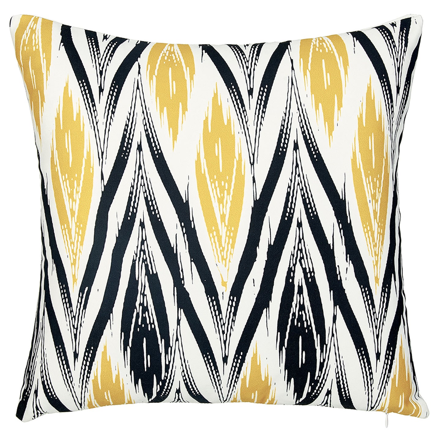 18" Black and Yellow Throw Pillow Cover