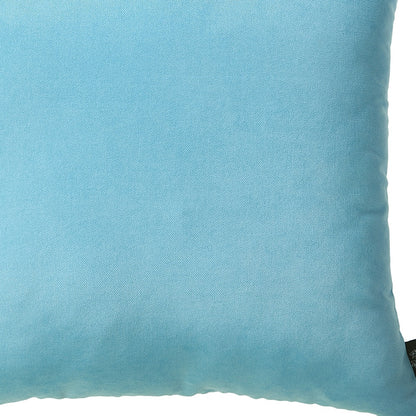 Set Of 2 Aqua Blue Brushed Twill Decorative Throw Pillow Covers