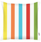 18" Blue and White Striped Throw Pillow Cover