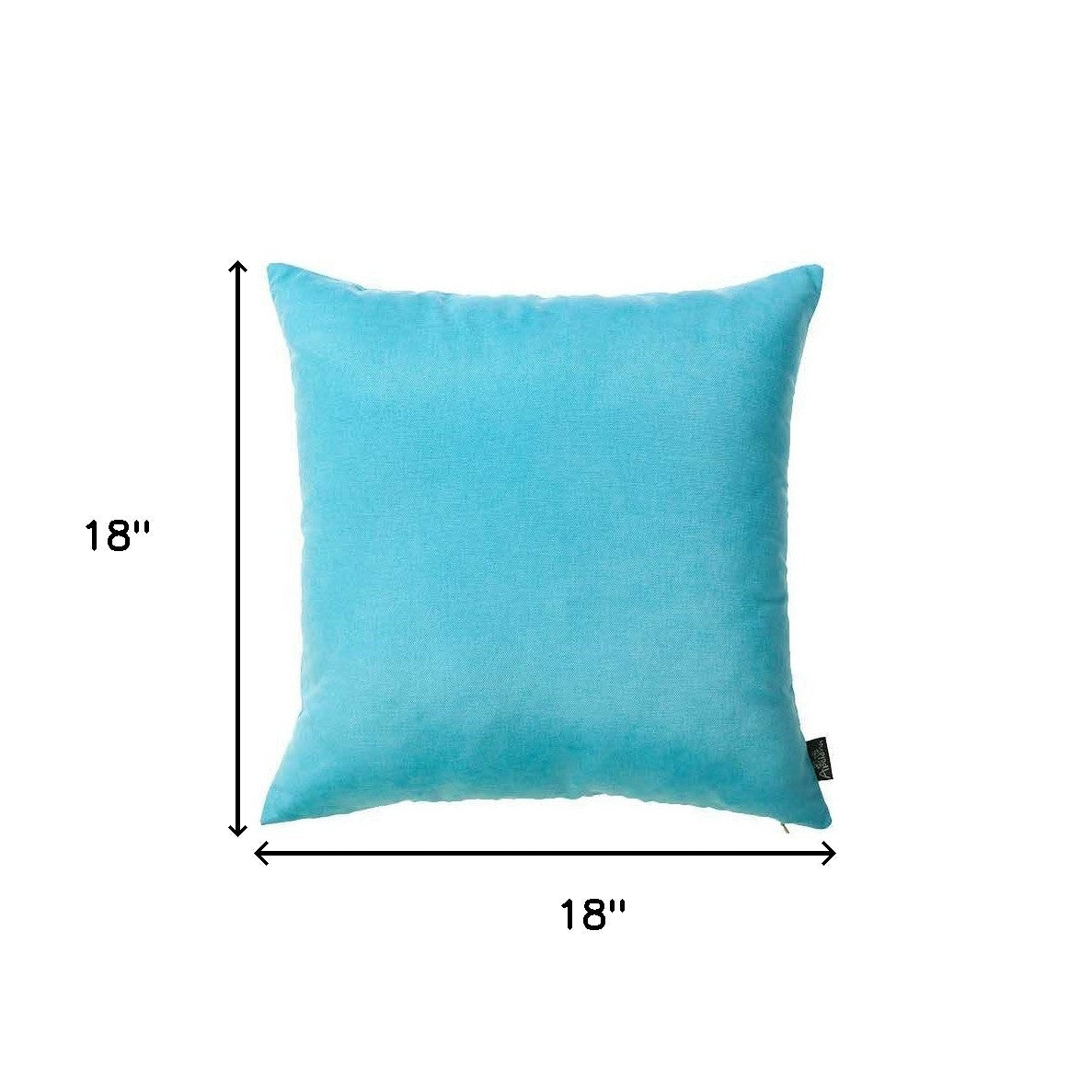 Set of Two Aqua Throw Pillow Cover