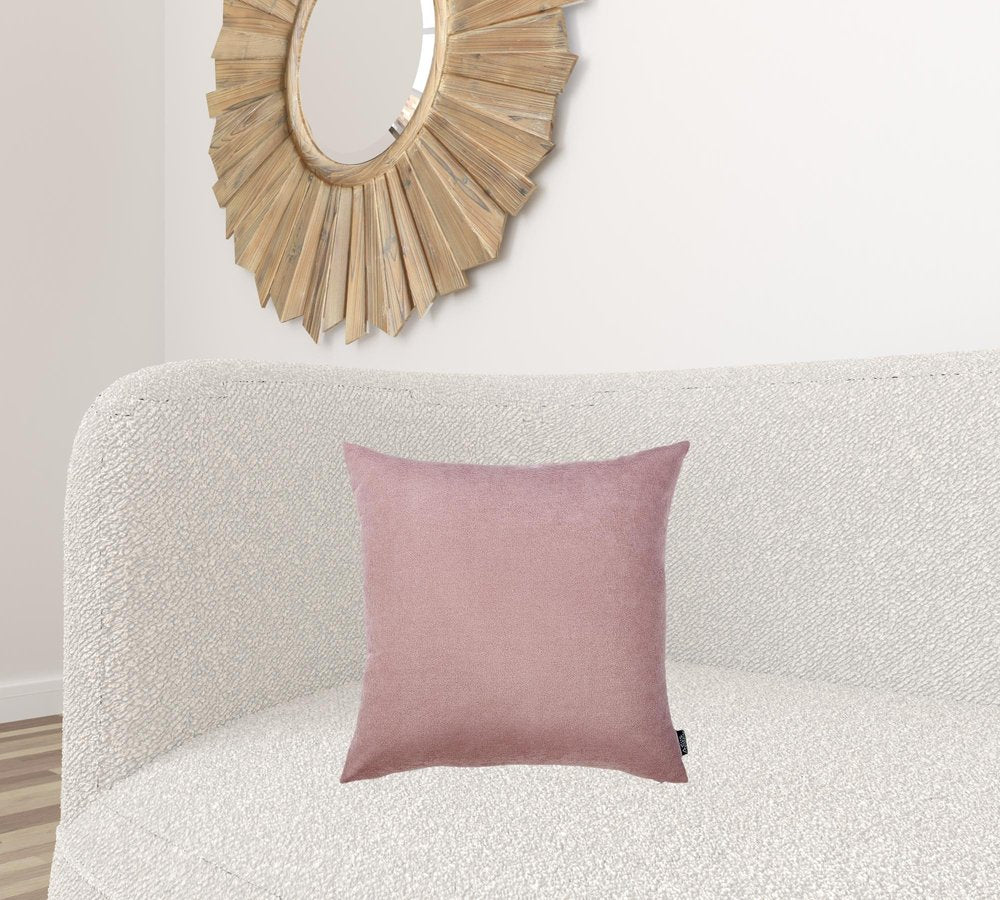 Set of Two 18" Mauve Pink Throw Pillow Covers