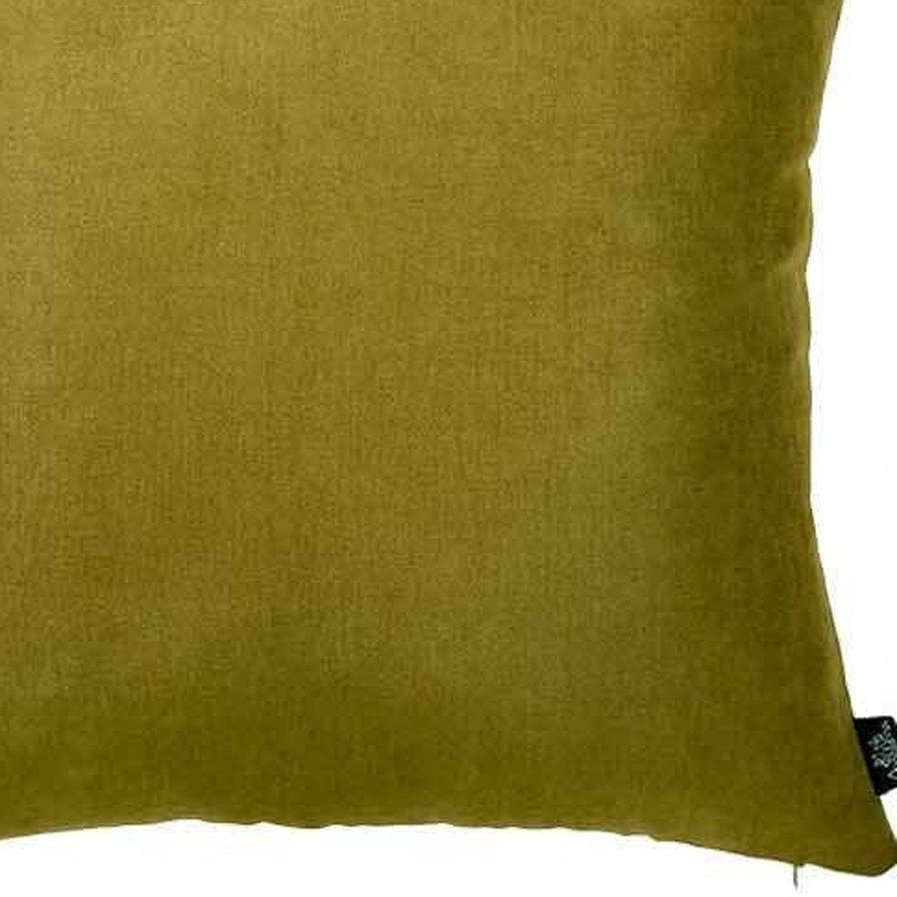 20"X20" Lime Green Honey Decorative Throw Pillow Cover (2 Pcs In Set)