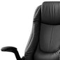Black Adjustable Height Swivel Rolling Executive Office Chair