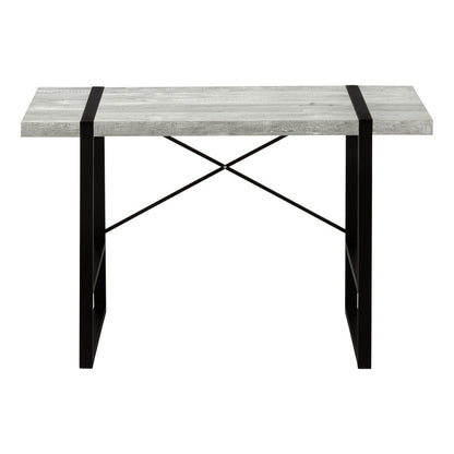 24" Gray and Black Computer Desk
