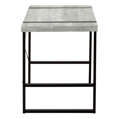 49" Gray and Black Computer Desk