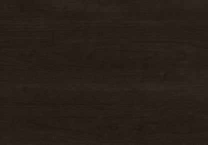 36" Espresso Wood Adjustable Three Tier Bookcase