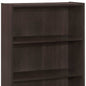 36" Espresso Wood Adjustable Three Tier Bookcase