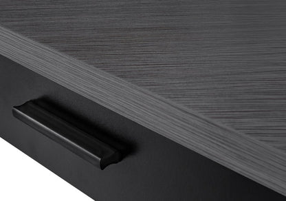 42" Gray and Black Corner Computer Desk