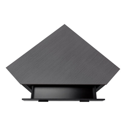 42" Gray and Black Corner Computer Desk