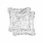 18" X 18" X 5" Gradient Gray Faux Fur  2Pack Pillow